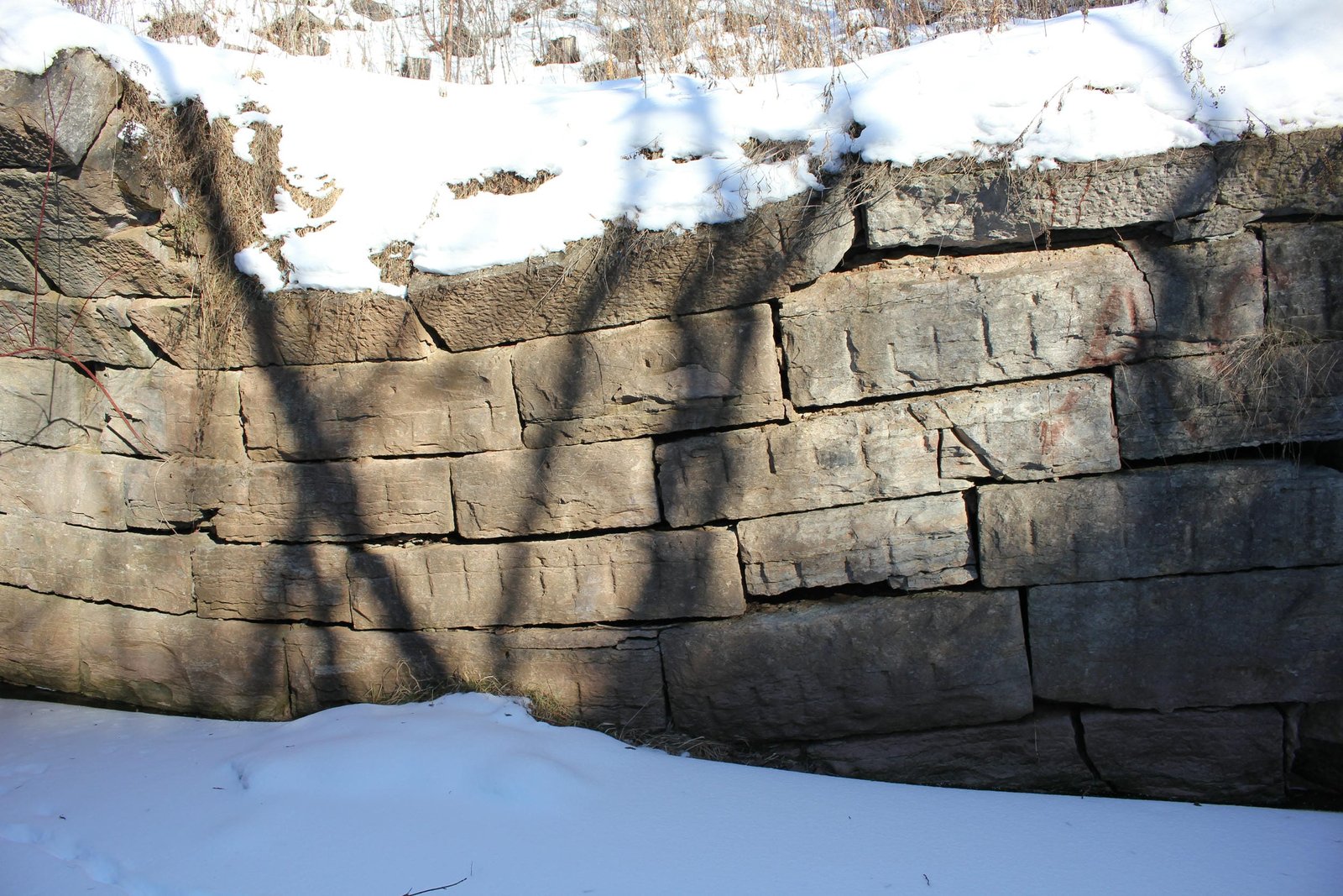 Undermined east abutment